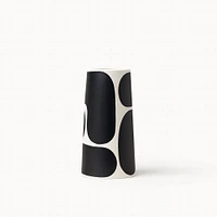Pillar Vase, Porcelain, Short, Color Block
