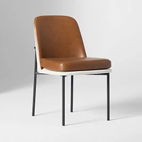 Jack Metal Frame Dining Chair + Vl Snow Cushion, Twill Sand, Dark Bronze