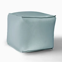 Sunbrella® Indoor/Outdoor Canvas Natural Pouf  30"w x 18"d 13"h