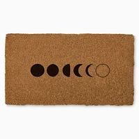 Moon Phase Doormat, 18x30, Black