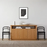 Angles Black by The Holly Collective Framed Paper 18x24