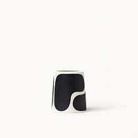 Pillar Vase, Porcelain, Short, Color Block