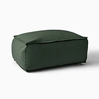Sunbrella® Indoor/Outdoor Cast Pumice Pouf 18x18x13