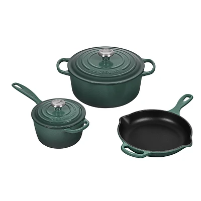 Le Creuset Signature Cookware Set, 5-Piece, White