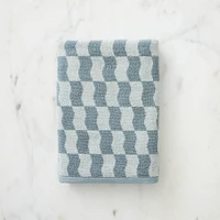 Wavy Block Towel, Bath Sage