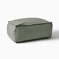 Sunbrella® Indoor/Outdoor Cast Pumice Pouf 18x18x13