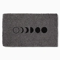 Moon Phase Doormat, 18x30, Black