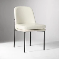 Jack Metal Frame Dining Chair + Vl Snow Cushion, Twill Sand, Dark Bronze