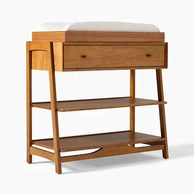 Mid-Century Open Changing Table, Acorn, WE Kids