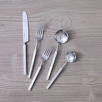 Fortessa Jaxson 20-Piece Place Setting, Brushed & Mirrored, Each