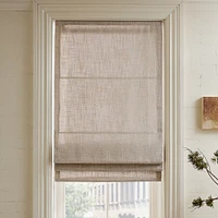 Custom Crossweave Shade, Natural Canvas, 20"W x 48"L