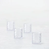 Orbetto Outdoor Drinking Glass, Short, 10.5oz, Clear, Set of 4
