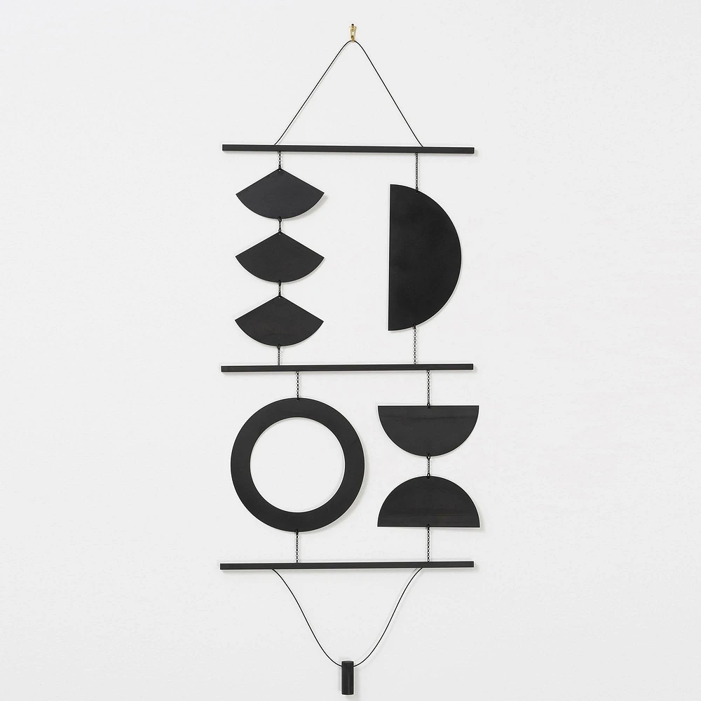 Quadrant Wall Hanging, Black Patina