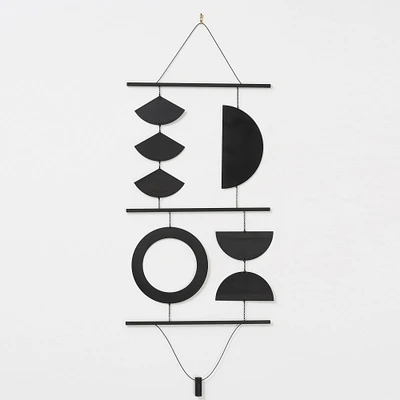 Quadrant Wall Hanging, Black Patina