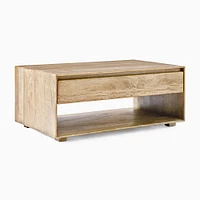 Anton 42" Storage Coffee Table, Burnt Wax