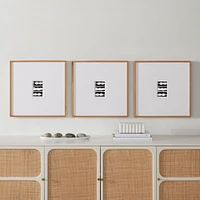 Multi-Mat Wood Gallery Frame, Wheat, 5x7