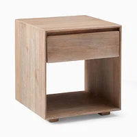 Anton 20" Sq. Side Table, Burnt Wax