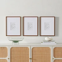 Multi-Mat Wood Gallery Frame, Walnut, 5x7