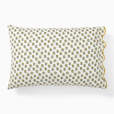 Rhode Begonia Standard Set of 2 Pillowcase, Lagoon