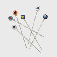 Bright Gem Cocktail Picks, Set of 6