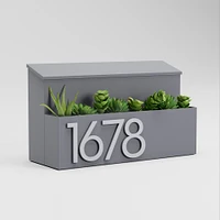Post & Porch Garden Wall-Mounted Mailbox, Brown/Silver