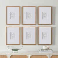 Multi-Mat Wood Gallery Frame, Wheat, 5x7