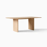 Anton Solid Wood 72" Dining Table, Burnt Wax