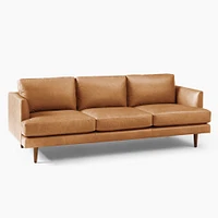 Haven Loft 86in Sofa, Saddle Leather, Nut, Pecan, Trillium