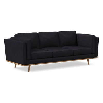 Zander 90" Sofa, Charme Leather, Burnt Sienna, Almond