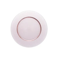 Archie Glass Charger, Clear, Set of 4