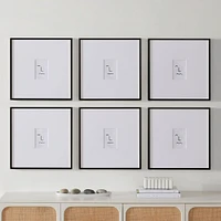 Multi-Mat Metal Gallery Frame, Black Powder Coated, 5x7
