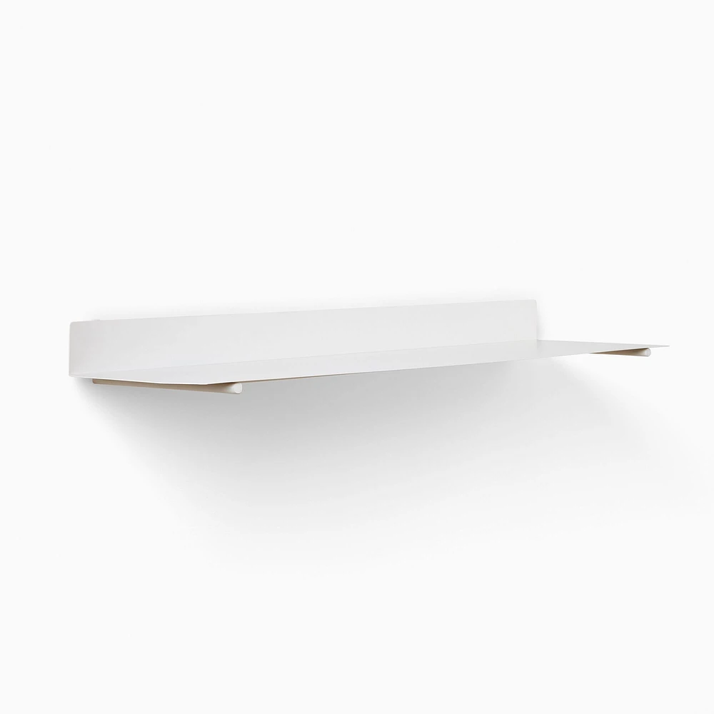 Floating Lines Single Shelf, White, 36"