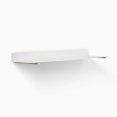 Floating Lines Single Shelf, White, 36"