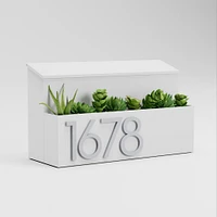 Post & Porch Garden Wall-Mounted Mailbox, Brown/Silver
