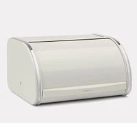 Brabantia Kitchen Roll Top Bread Box, Medium, White