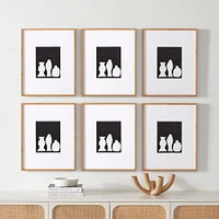 Multi-Mat Wood Gallery Frame, Wheat, 5x7