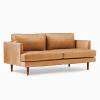 Haven Loft 86in Sofa, Saddle Leather, Nut, Pecan, Trillium