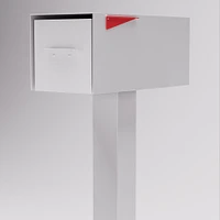 Post & Porch Malone Post-Mounted Mailbox, Black