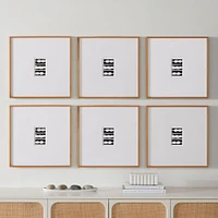 Multi-Mat Wood Gallery Frame, Wheat, 5x7
