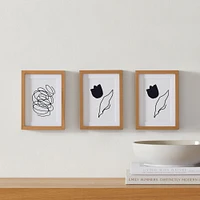 Multi-Mat Wood Gallery Frame, Wheat, 5x7