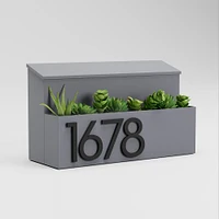 Post & Porch Garden Wall-Mounted Mailbox, Brown/Silver