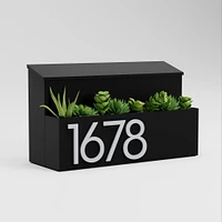Post & Porch Garden Wall-Mounted Mailbox, Brown/Silver