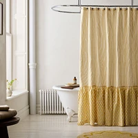 Rhode Thistle Shower Curtain ,72" x 74", Dijon