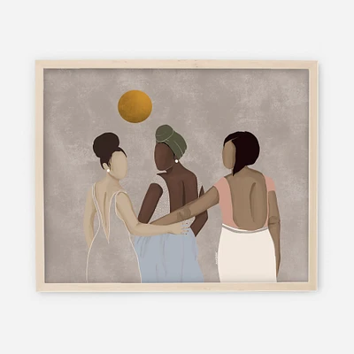 Allyship, White Frame, Multi, 11"x14"