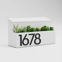 Post & Porch Garden Wall-Mounted Mailbox, Brown/Silver