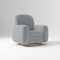 Elora Swivel Glider Recliner, Manual, Yarn Dyed Linen Weave Alabaster Blonde