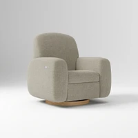 Elora Swivel Glider Recliner, Manual, Yarn Dyed Linen Weave Alabaster Blonde