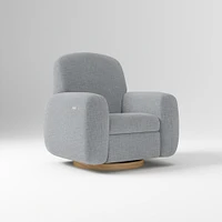 Elora Swivel Glider Recliner, Manual, Yarn Dyed Linen Weave Alabaster Blonde