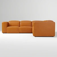 Leo Leather Motion Set 02 Arm Single W WO Corner Poly Saddle Nut Concealed Support