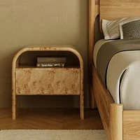 Rockwell Burl Nightstand, 22.5", Natural